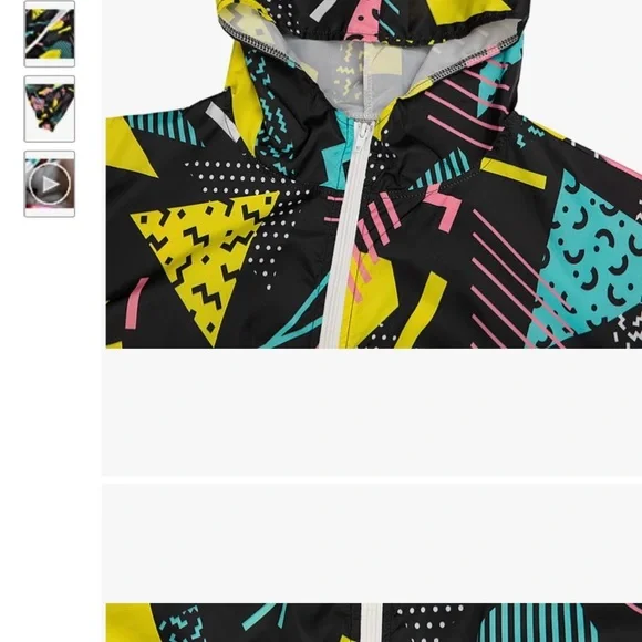 80’s Bundle(L tracksuit, yellow belt, yellow hoop earrings, banana clip set) - Picture 2 of 14